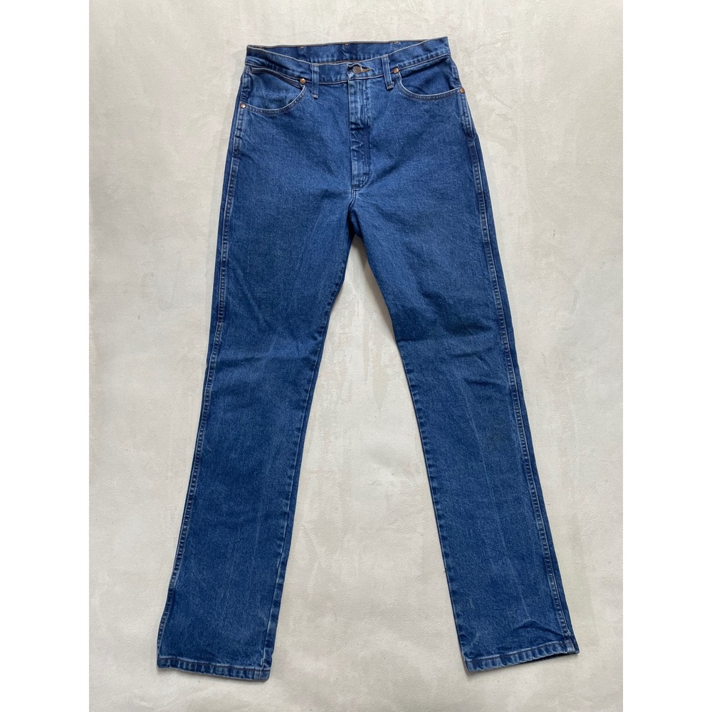 Wrangler Cowgirl Cut Ultimate Riding Jeans Blue High Rise Straight Leg 13x36